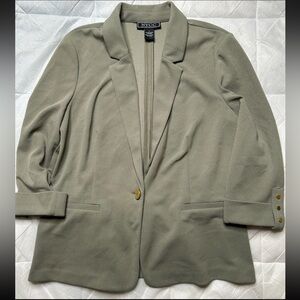 NYCC Women’s Blazer One Button Olive Green Size L